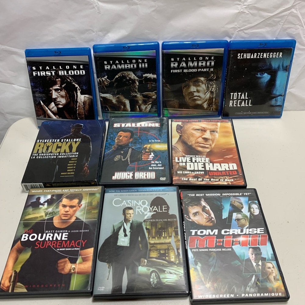 Action Movie DVD Collection